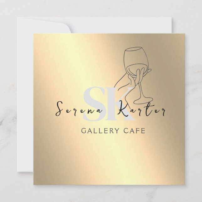 Cafes Café Coffee Food Restaurant Einladung (Vorderseite)