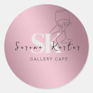 Cafes Café Coffee Food Restaurant Runder Aufkleber