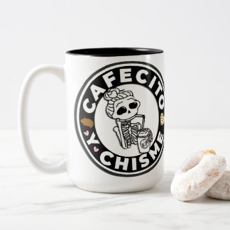 Cafesito und Chisme Zweifarbige Tasse