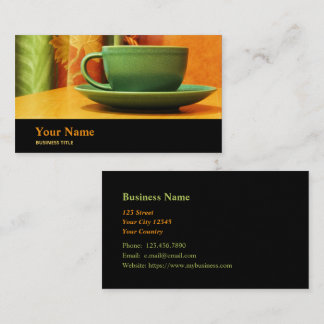 Cafeteria Catering Café Manager Business Card Visitenkarte