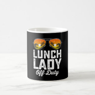 Cafeteria-Dame außer Dienst Sonnenbrille Letzter S Kaffeetasse
