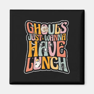 Cafeteria Worker Back to School Halloween La Magnet