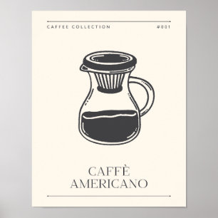 Caffe Americano Kitchen Print Poster