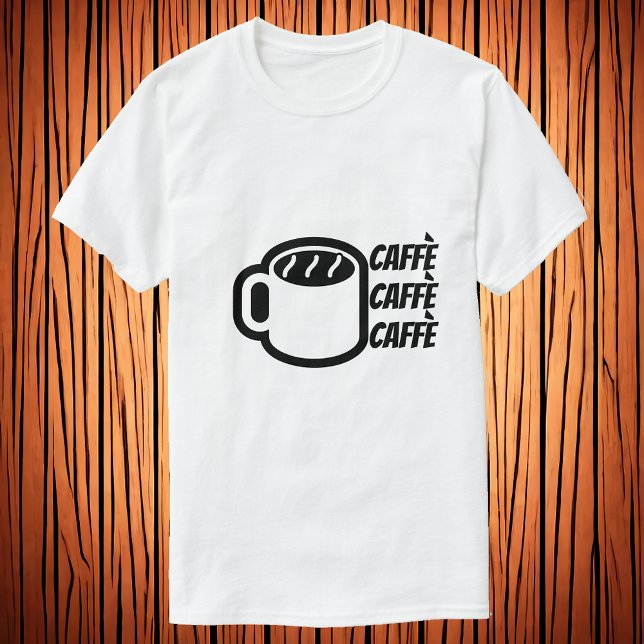 Caffè | Kaffee im italienischen T - Shirt (Von Creator hochgeladen)