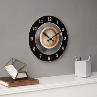 Caffé Latte Clock Große Wanduhr
