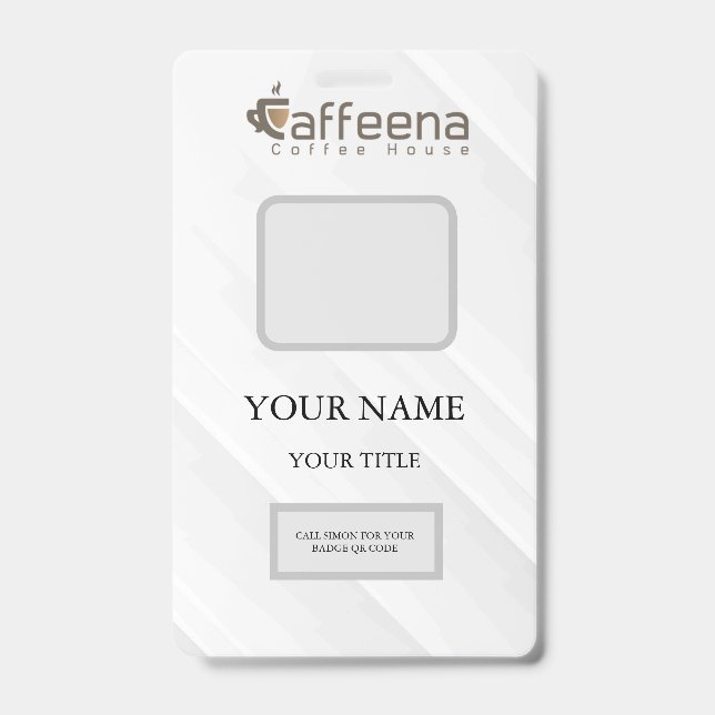 Caffeena-Abzeichen Ausweis (Rückseite)