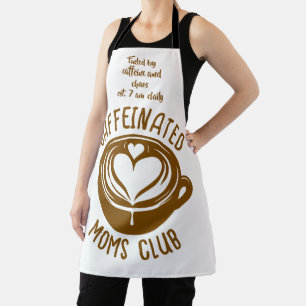Caffeinated Moms Club Trendy Mama Coffee Lover Schürze