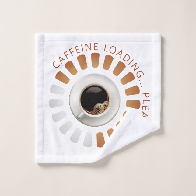 Caffeine loading badhandtuch set (Waschlappen)