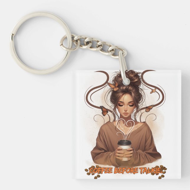 Caffeine Queen Schlüsselanhänger (Vorderseite)