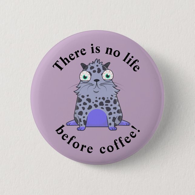 Caffelotta-Kryptokitty will Kaffee Button (Vorderseite)