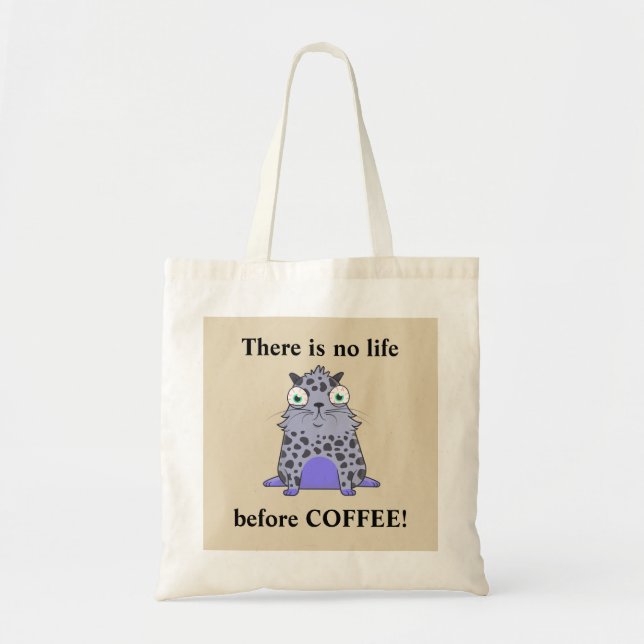 Caffelotta-Kryptokitty will Kaffee Tragetasche (Vorne)