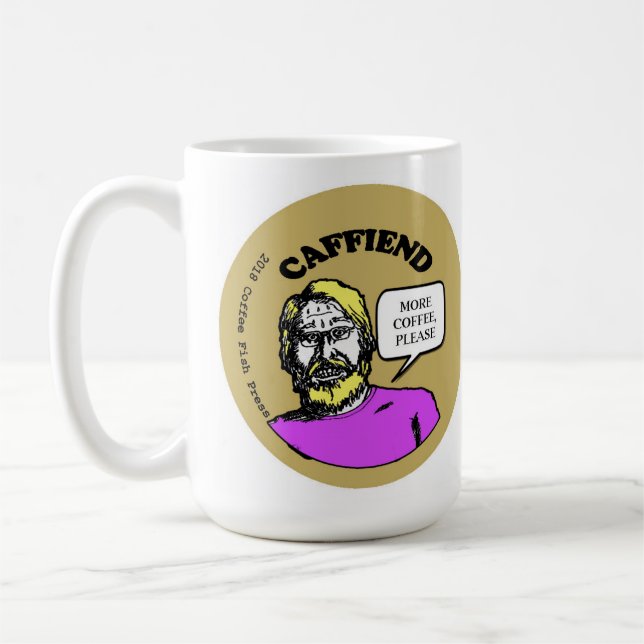 CAFFIEND 15 Unze-Kaffee-Tasse Kaffeetasse (Links)