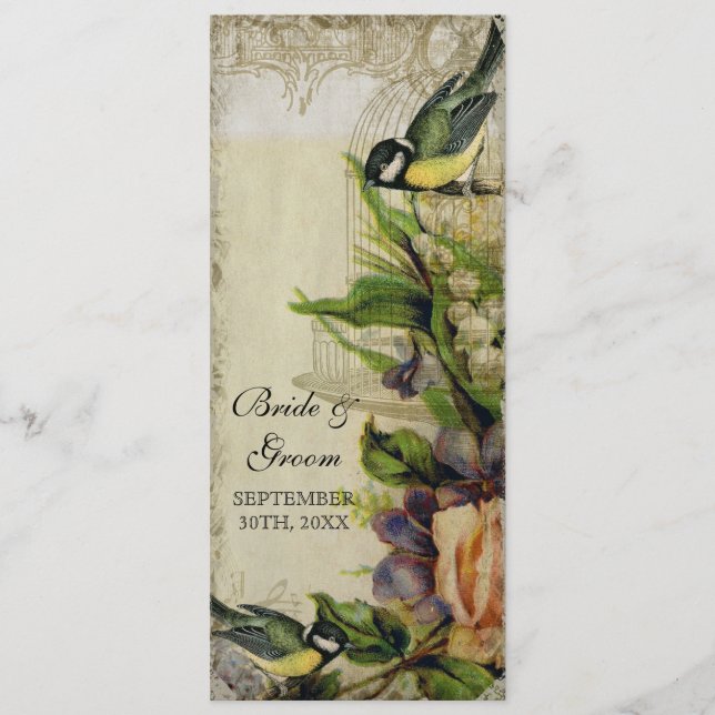 Cage à oiseaux de chanson de jaune de menu de (Devant)