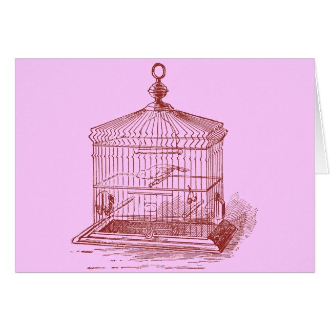 Cage d'oiseaux Vintage (Devant horizontal)