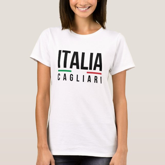 Cagliari Italia T-Shirt (Vorderseite)