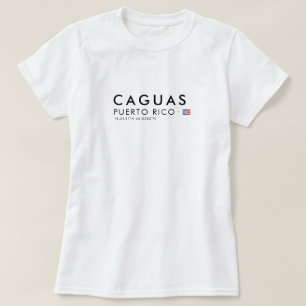 Caguas Puerto Rico T-Shirt   Koordinaten T-Shirt