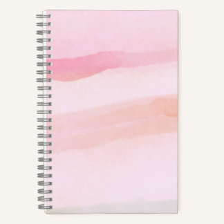 Cahier à dégradé de coucher de soleil rose