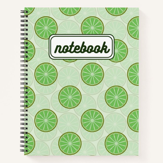 Cahier à l'esthétique vert citron (Devant)