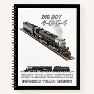 Cahier à lignes collégiales PTW Big Boy Locomotive