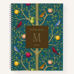 Cahier à monogramme de l'Arbre des trésors vivants