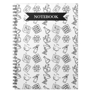 Cahier à motif d'icônes de pharmacie professionnel