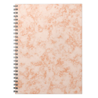 Cahier à motif marbré orange