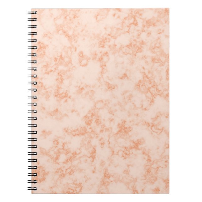 Cahier à motif marbré orange (Devant)