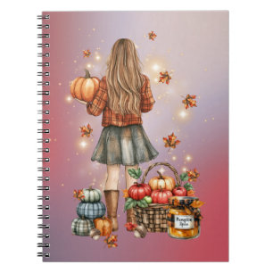 Cahier à paillettes au parfum de citrouille épicée