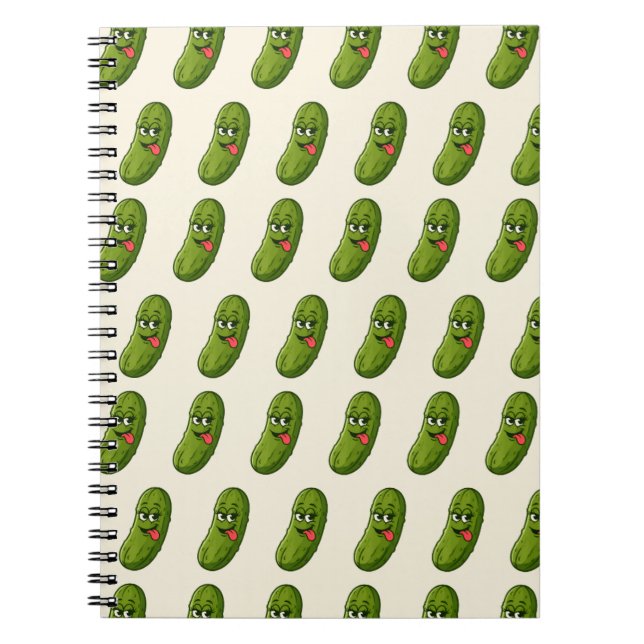 Cahier à reliure spirale avec impression de visage (Devant)