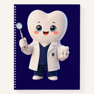 Cahier à reliure spirale Caractère Dentiste Dent M