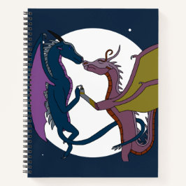 Cahier à reliure spirale Couple de dragons Fantast