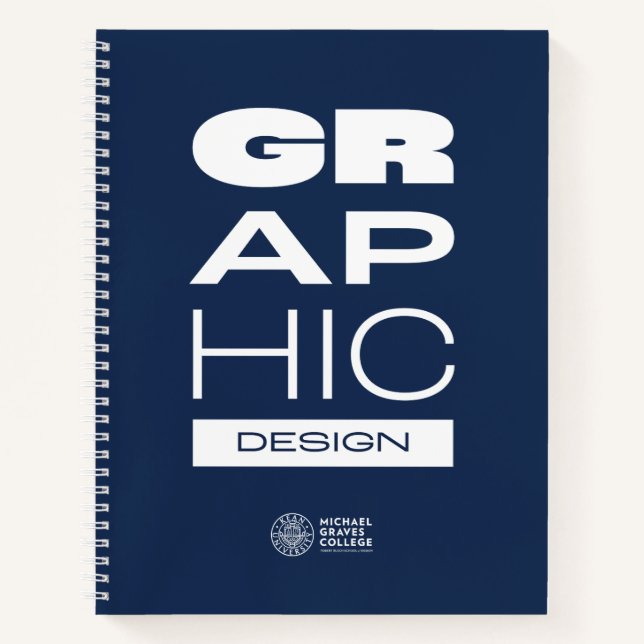 Cahier à reliure spirale de conception graphique K (Devant)
