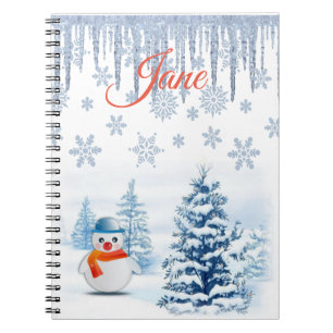 Cahier à reliure spirale de Noël