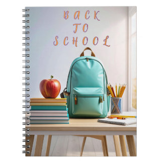 Cahier à reliure spirale de rentrée scolaire