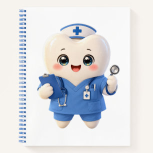 Cahier à reliure spirale Infirmière Dent Mignonne