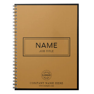 Cahier à reliure spirale personnalisé avec nom et