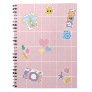 Cahier à reliure spirale pour enfants avec de beau