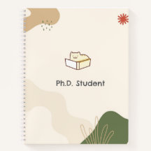 Cahier à reliure spirale pour étudiant en doctorat