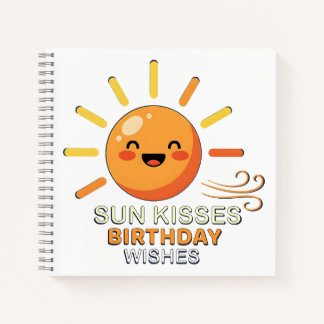 Cahier à reliure spirale Vœux d'anniversaire Solei