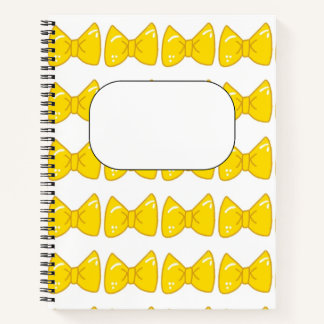 Cahier à ruban jaune vif