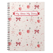 Cahier à ruban rose – Esthétique Coquette Mignonne