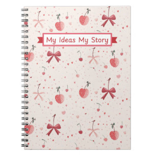 Cahier à ruban rose – Esthétique Coquette Mignonne