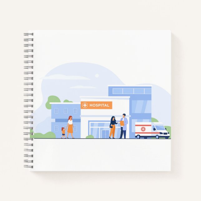 Cahier à spirale 8,5" x 8,5" (Devant)