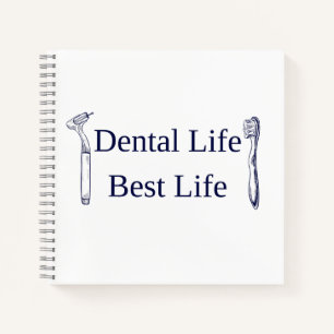 Cahier à spirale carré Dental Life Best Life Har