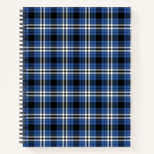 Cahier à spirale carreaux bleus