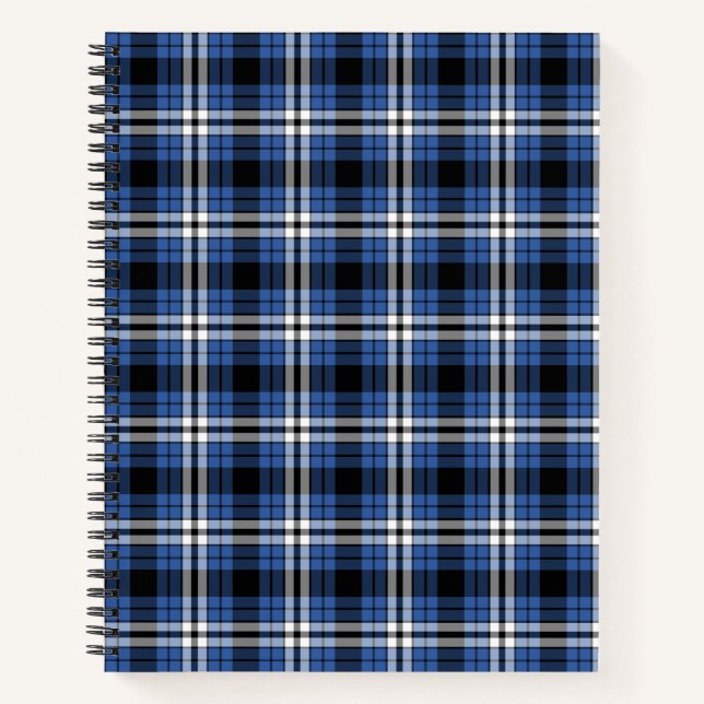 Cahier à spirale carreaux bleus (Devant)