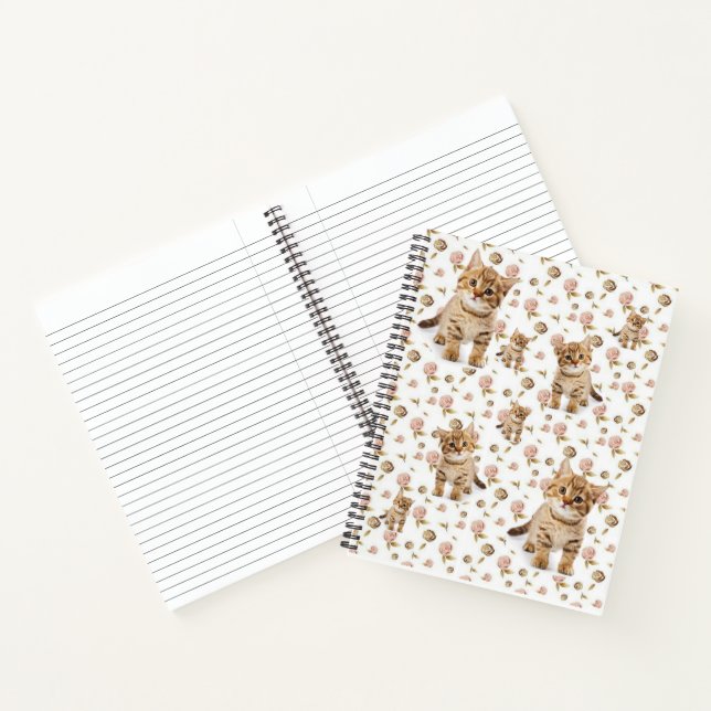 Cahier à spirale Chatons Floral (Intérieur)
