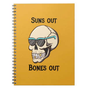 Cahier à spirale crâne Suns Out Bones Out