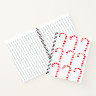 Cahier à spirale des Cannes de bonbons