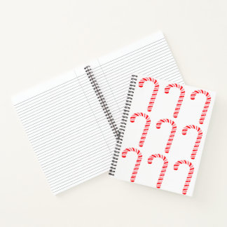 Cahier à spirale des Cannes de bonbons